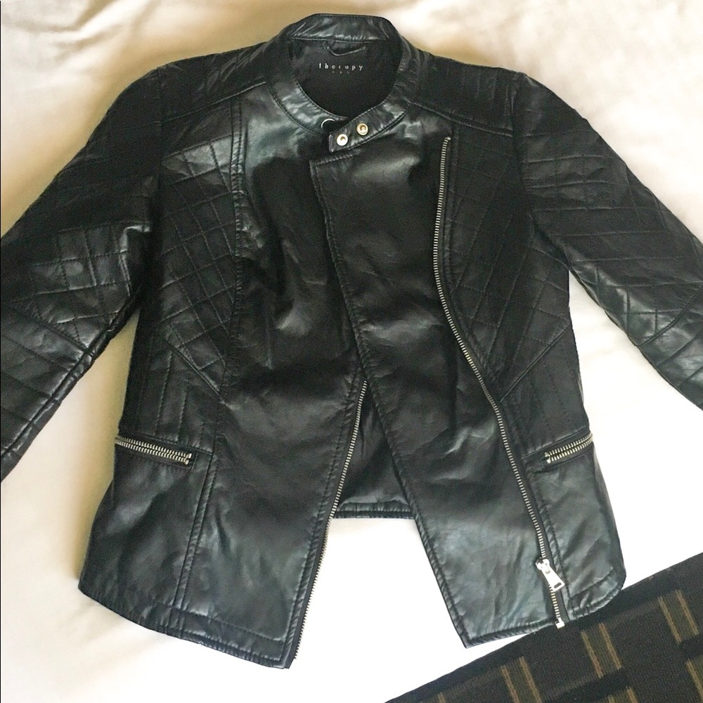 Therapy Faux leather Jacket